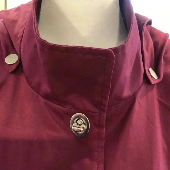 CeCe winter coat with hood. Purple.  Size L. - Picture 3 of 12